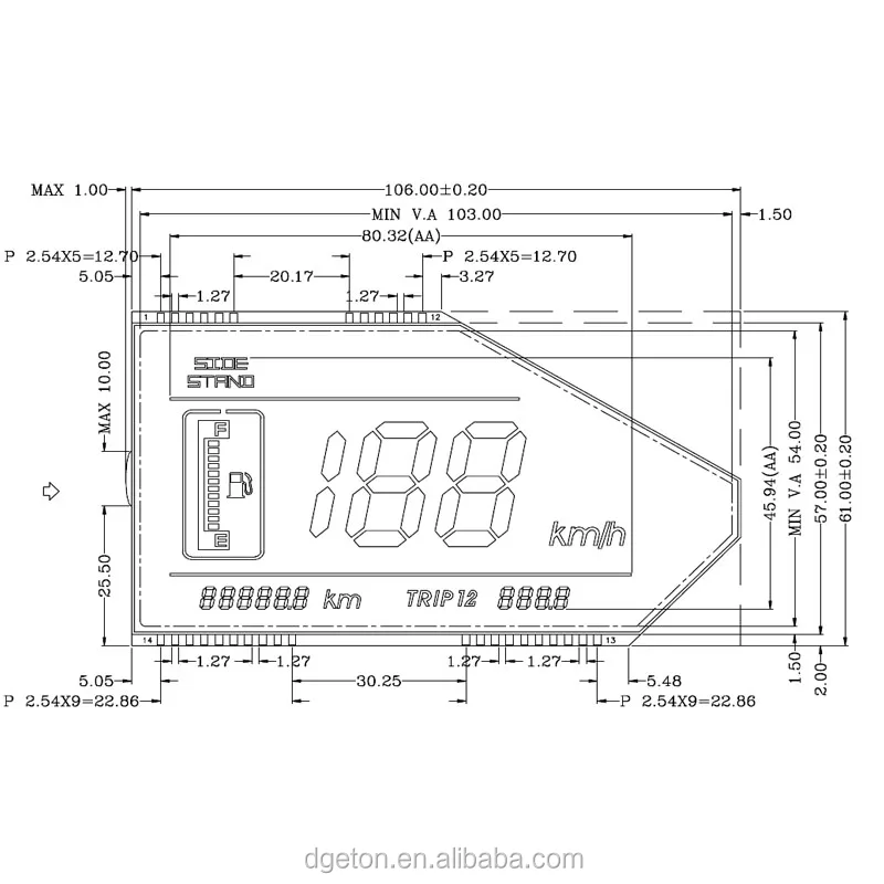 motorcyle lcd display