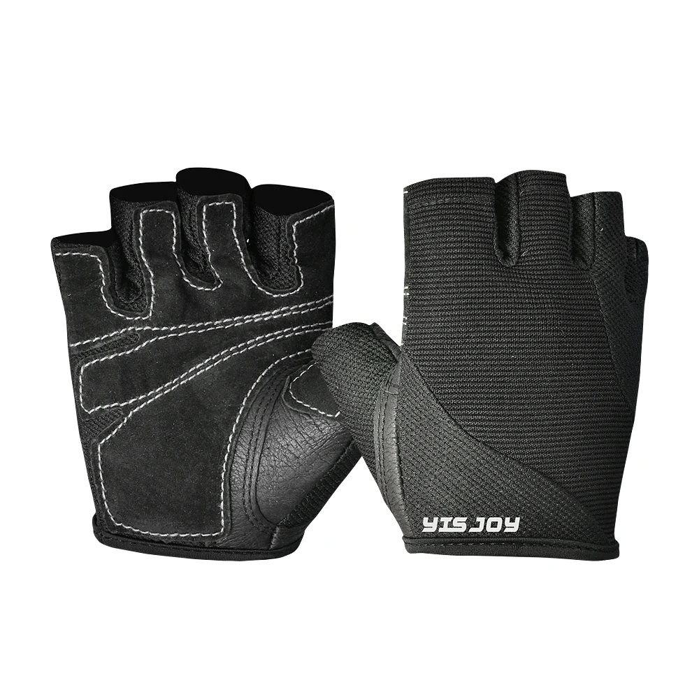 leather weight training gloves