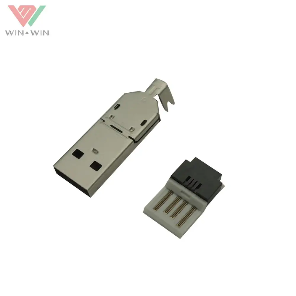 Longest Crimping 2.0 USB Type A male Connector