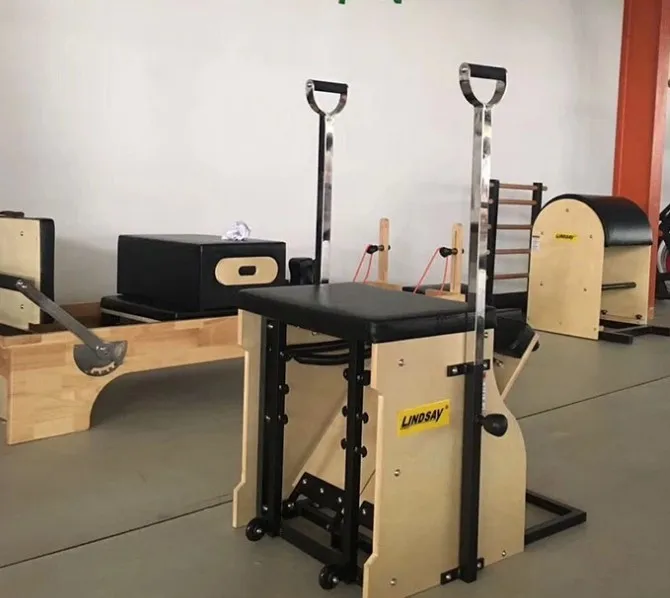 Gym Fitness Studio Equipment Wooden Body Balanced Yoga Pilates Reformer