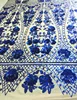 Beautifical Nigerian bridal seuin lace hotsale red african lace fabric french lace fabric 2018 sequins JLN210