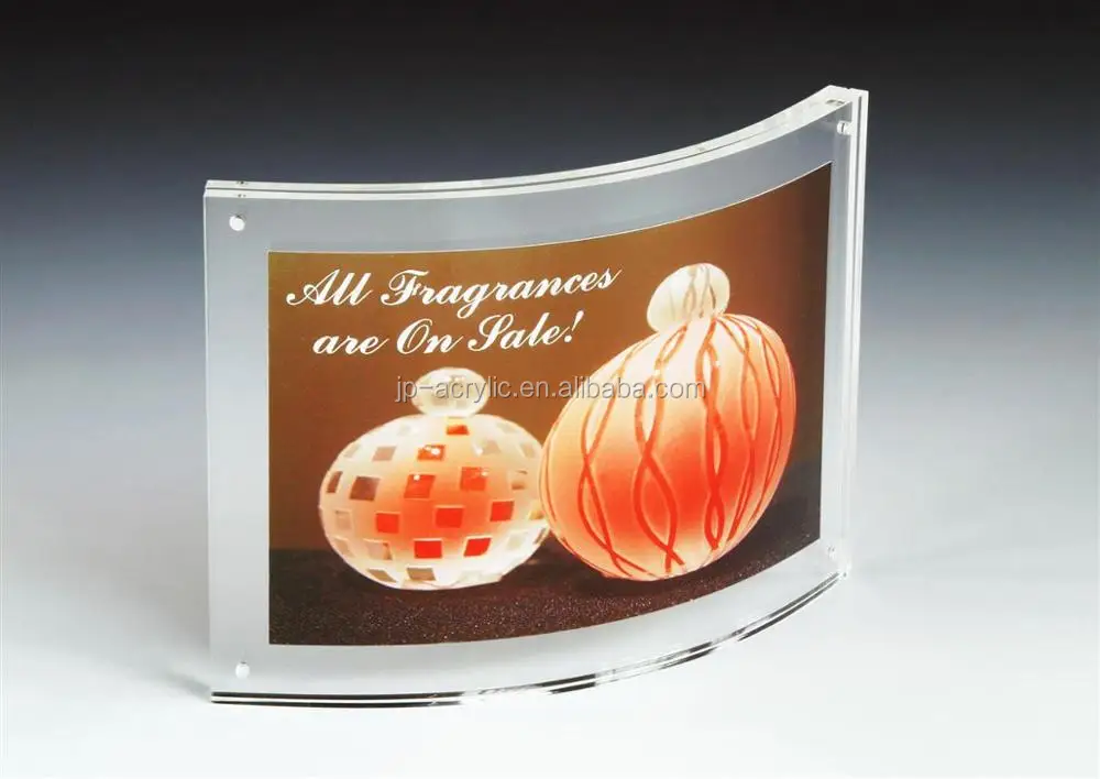 Plastic Acrylic Sign Holder with Magnets