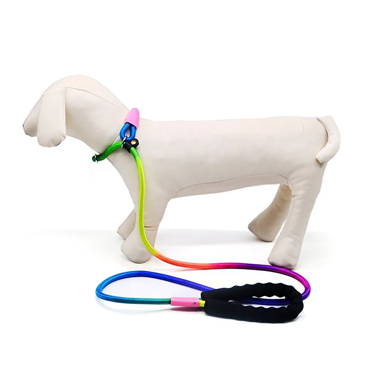 Dog Leash Pet Rope Leash Thick Durable Nylon Rope Soft Handle And