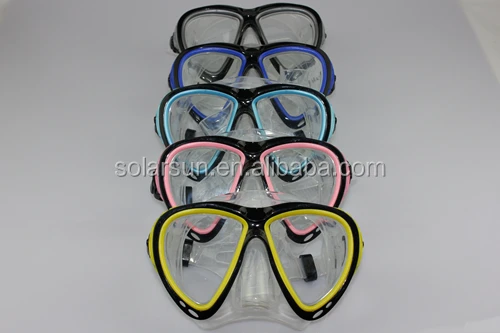 High quality silicone adult professional scuba diving mask/prices snorkeling dive