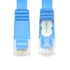 L-CUBIC hot sell Gigabit Ethernet Patch Cord RJ45 Twisted 4 Pair Lan Flat blue Cat6 Ethernet Patch Cable for computer Network