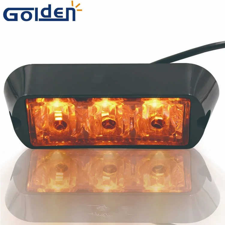12v Split Amber White Utility Trailer Surface Mount Flashing Emergency