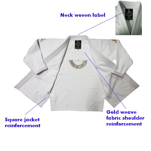 Jiu Jitsu Gi Cotton Bjj Gi Gold Weave Bjj Martial Arts Gear Jiu Jitsu