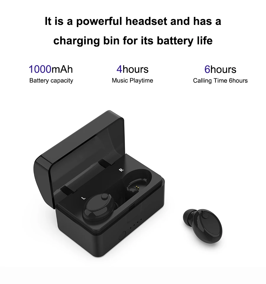 Hot New Products in-ear wireless earbuds long distance bluetooth 5.0 earphone with charging case - ANKUX.COM