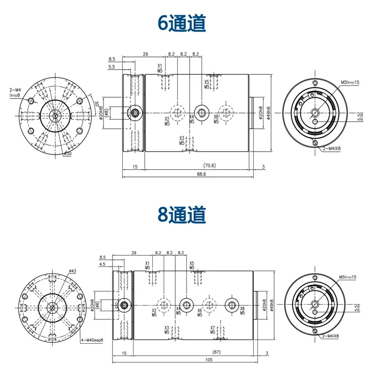 Electro slip ring joint hydraulic Pneumatic Rotary Union for Ice cream machine