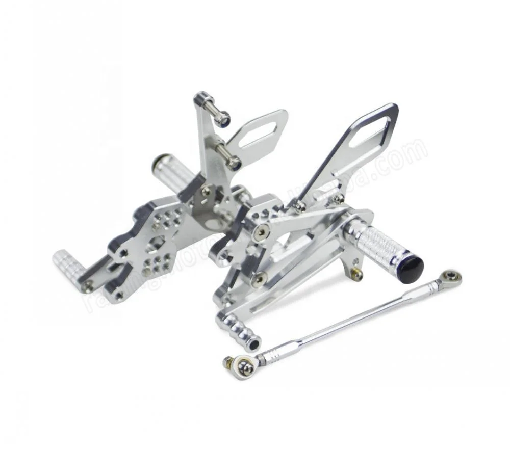 FXCNC Racing 09-14 R1 Motorcycle Rearset Foot Pegs Rear Set Footrests Fully Adjustable Foot Boards Fit For Yamaha YZF R1 2009 2010 2011 2012 2013 2014 Aluminum
