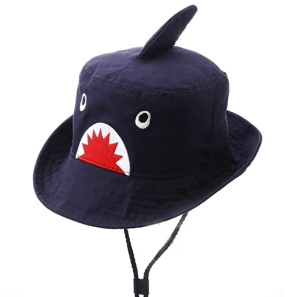 Cute Baby Girl Kids Sun UV Protection Shark Animal Hat Toddler Boy Bucket Hat