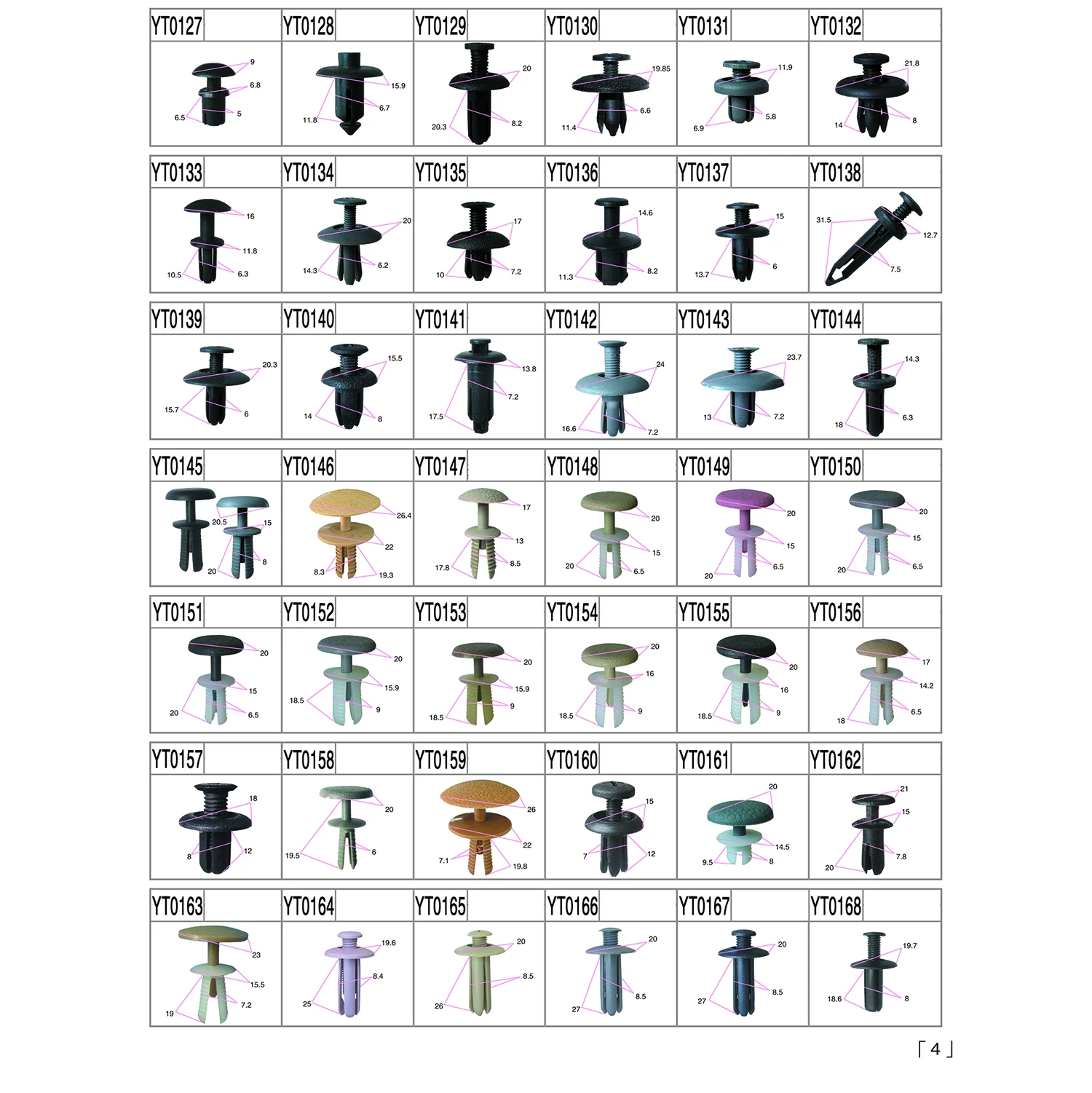 Wide Range Of Car Auto Clips Auto Clips And Fasteners Plastic Auto