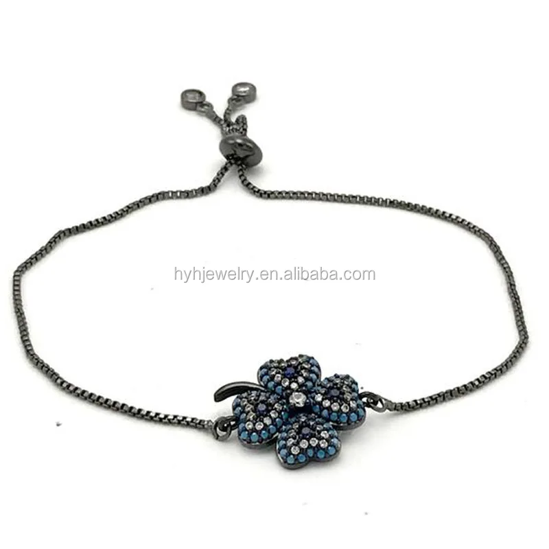 New Style Women Jewelry Cubic Zirconia Adjustable Silver Tennis Bracelet