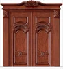Commercial used solid wood teak wood main door designs double door
