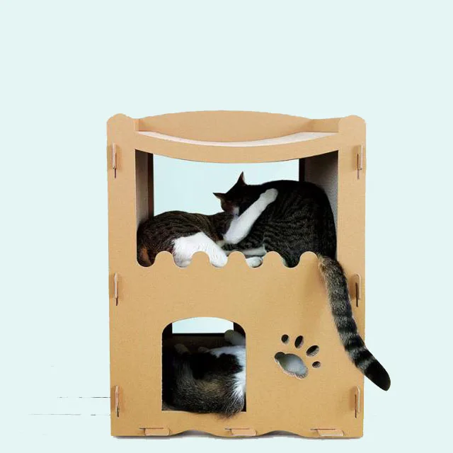 corrugated cardboard cat bed