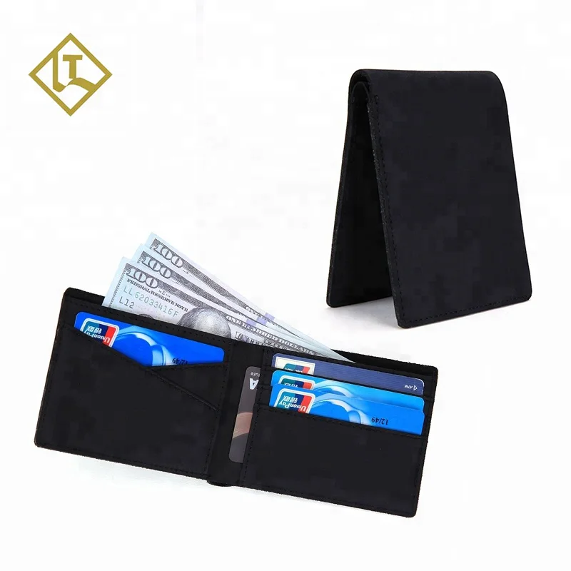 Mens Leather Wallet RFID Blocking Credit Card Holder Coin Pocket Purse 12x9.5x2.5CM