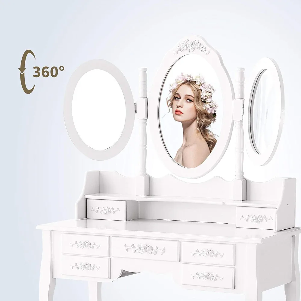 Cheap 7 Drawers Mirrored Dressing Table Buy Mirrored Dressing Table