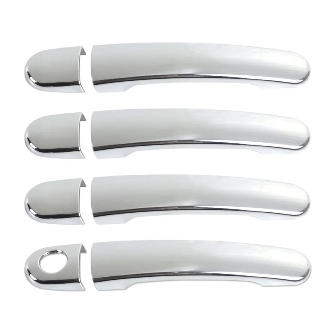 chrome external door handles