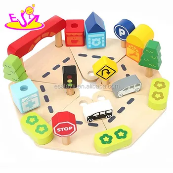 Hot Sale Children Pretend Play Wooden Garage Toys Interesting Kids