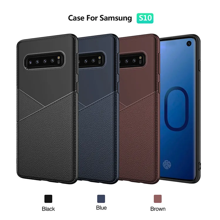 Luxury Shockproof Soft TPU Case For Samsung galaxy S10 Business Style Cover