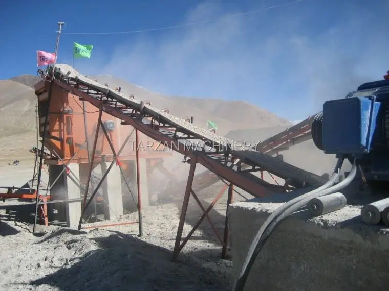 Widely used conveyor belt and hopper from Tarzan machinery