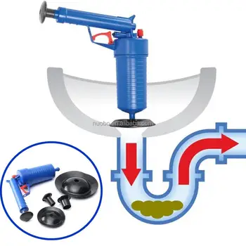 Toilets Cleaner Tool High Pressure Air Drain Blaster Abs Plastic