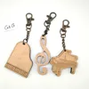 Costom Wooden Music Notes keychain Wood Keychain