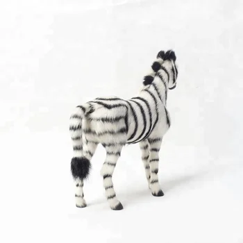 big zebra stuffed animal