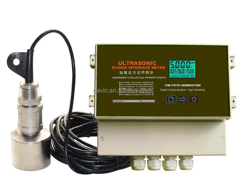 GUT730 RS485 420mA ultrasonic depth sensor underwater river sediment