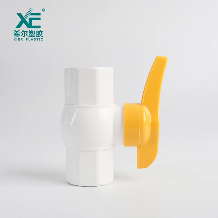 Wholesale durable useful custom plastic good pvc  white ball valve small