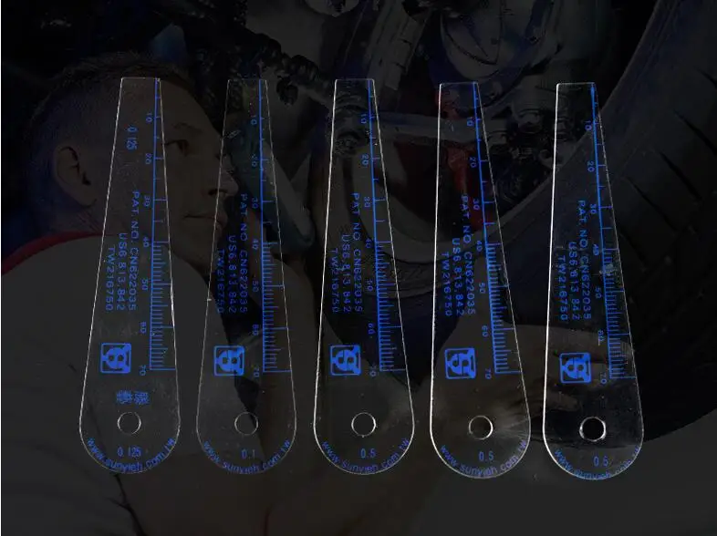 26pcs 0.024.0mm (Taiwan) Thickness Plastic Feeler Gauge Gap Plastic