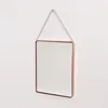 Impressive Designed Red Copper Plated Square Mirror With Hanger
