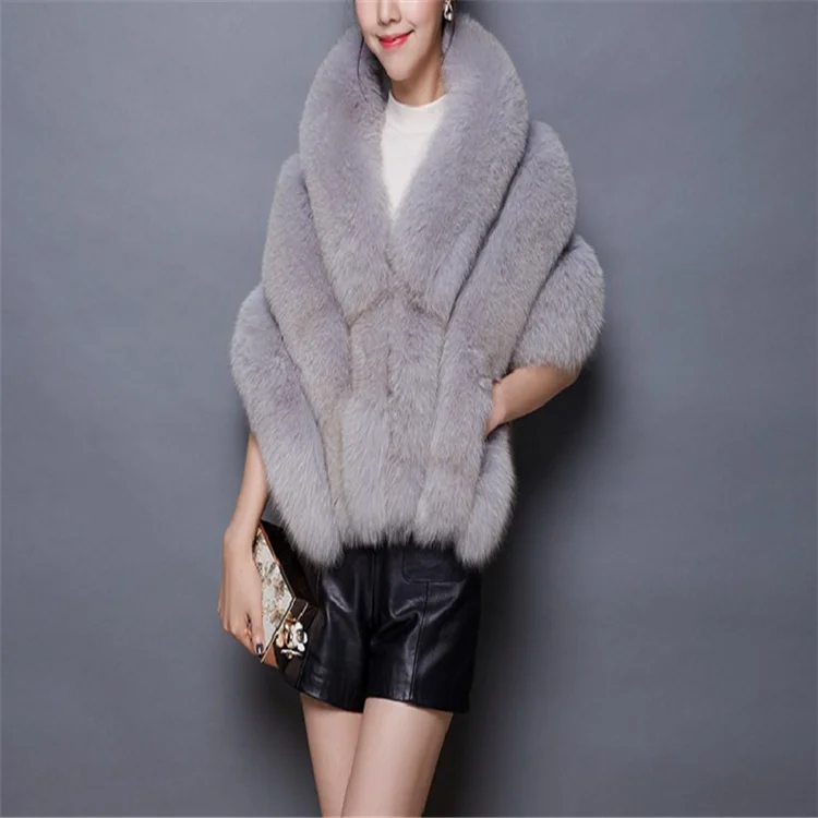 Femmes Élégantes Manteau Fausse Fourrure Mariage Manteau Femmes Élégantes Manteau Fausse Fourrure Mariage Manteau