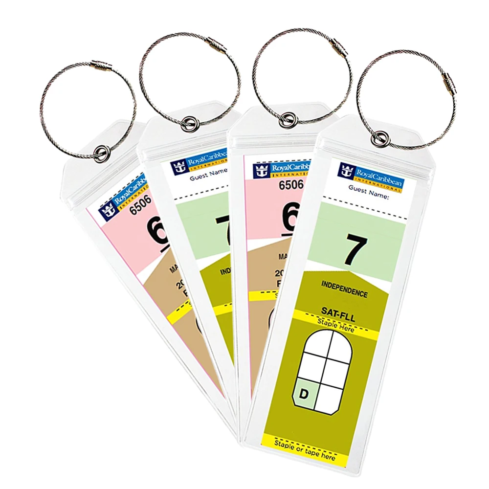 plastic luggage tag holders