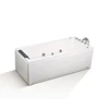 Factory sales Modern design 67" inch Rectangular air jets massage faucet acrylic resin bathtubs whirlpools freestanding bath tub