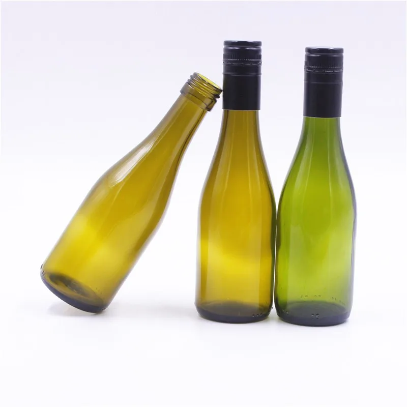 Wholesale Empty Cheap 187ml Wine Glass Bottle With Aluminum Screw Cap
