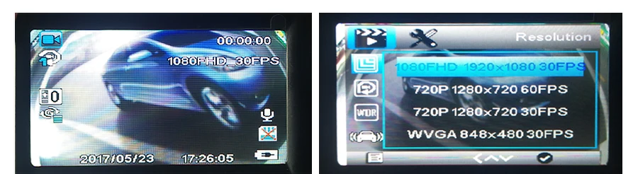 2.4'' Full Hd 1080p Wifi Vehicle Blackbox Dvr Dual Lens User Manual