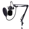 Fit for Interview and singing BM800+ Condenser Microphone Professional Audio Studio Recording Microphone Metal Tripod