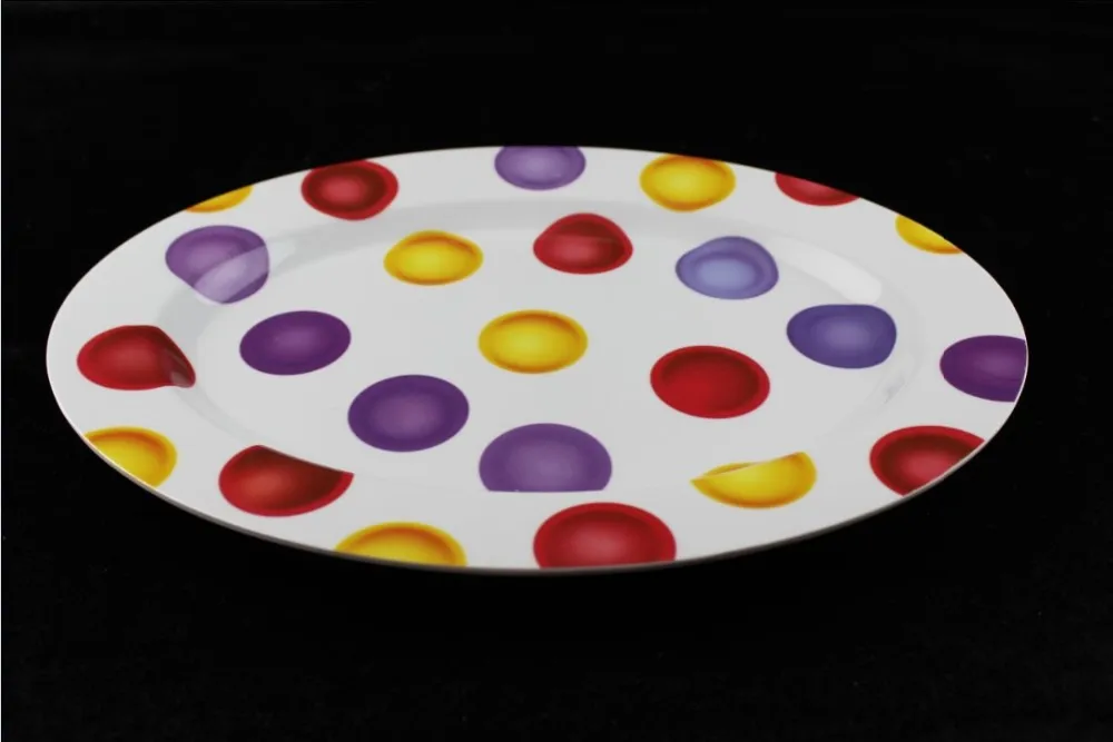 100% melamine fruit salad plate
