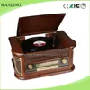 Nostalgic tape turntable record player wooden gramophone vinyl player