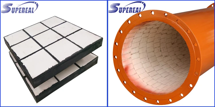 92 95 Al2O3 Alumina ceramic wear lining plate / brick / liner