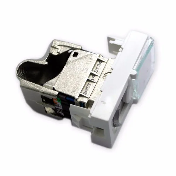 Original Abs White Durable 8p8c Cat7 Keystone Jack For Wall Mount