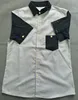 Wholesale men short sleeve two colour latest casual cotton shirt designs for men apparel