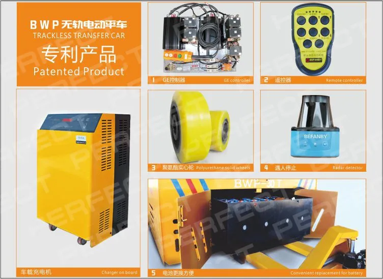 automated guided vehicle trackless flatbed transfer cars