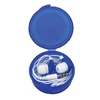 Cheap earbuds in round plastic case custom color ear buds for promotion gift