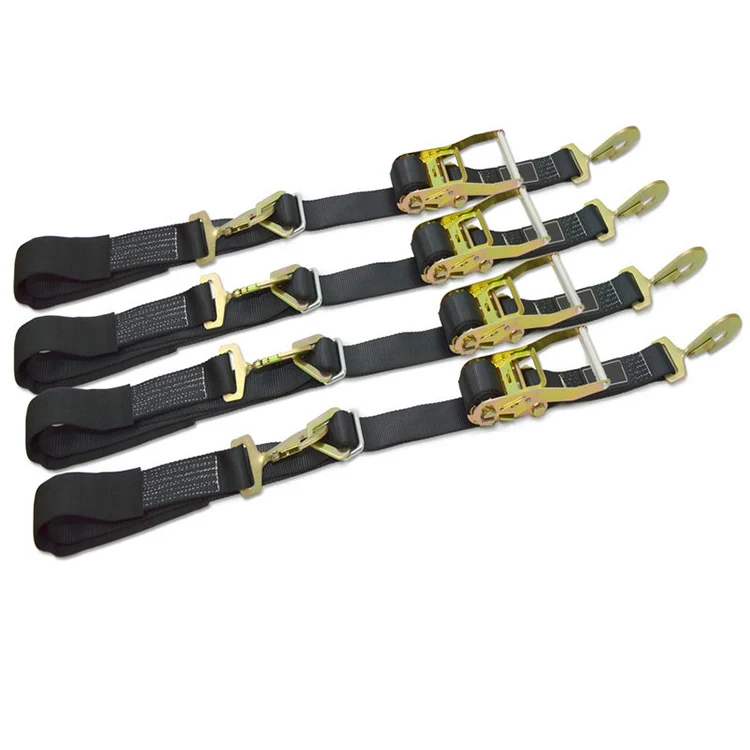 Wholesale Double Cargo Lashing Strap Ratchet Tie Down Bar Buckle Made