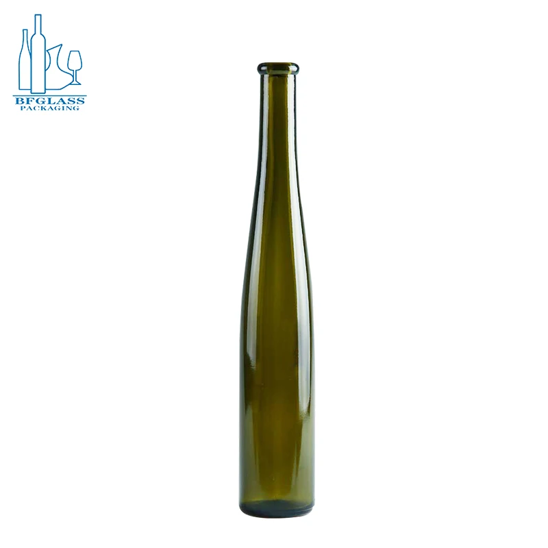 Wholesale 500ml Hock Dummy Antique Green Wine Glass Bottle With Cork