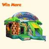 jungle inflatable castle, tropical forest animal inflatable bouncy jumper, jungle jumps and slide