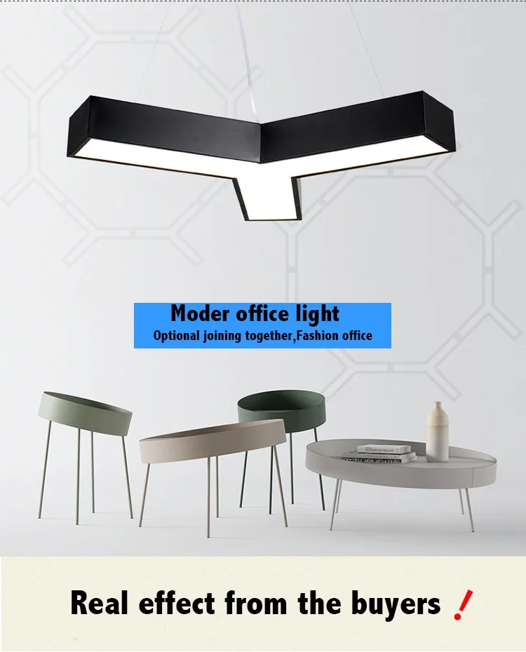 30w iron led office modern pendant chandelier light for ceiling