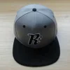 2018 New style 6 panel flat brim gray snapback cap